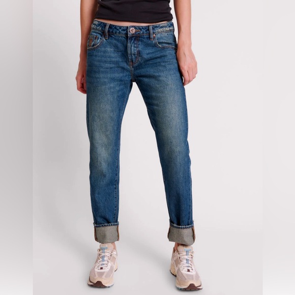 One Teaspoon Denim - One Teaspoon Truckers Gritty Blue Low-Waist Straight Leg Jeans - NWT